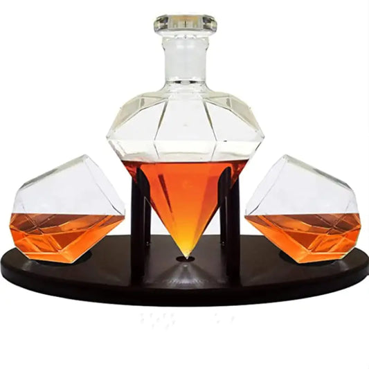 Diamond Glass Wine Art Decanter