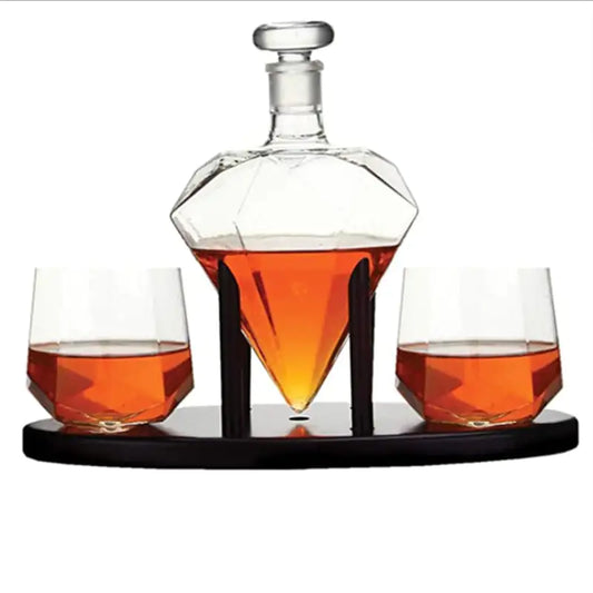 Diamond Glass Wine Art Decanter